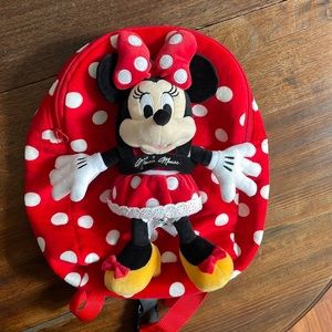 Perfect condition Minnie Mouse Disney parks plush mini backpack.